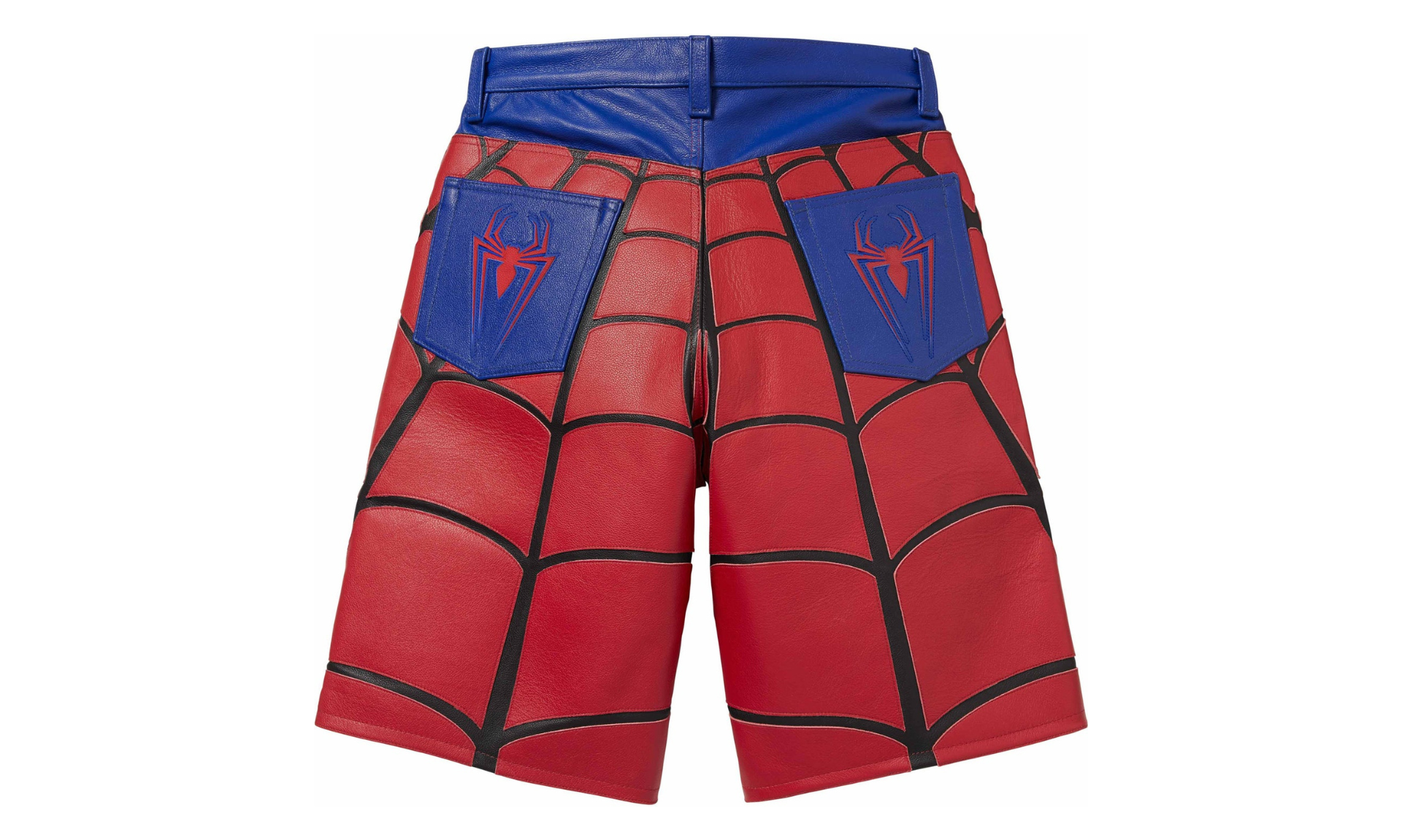 Supreme x Vanson Leathers Spider Man Short Red