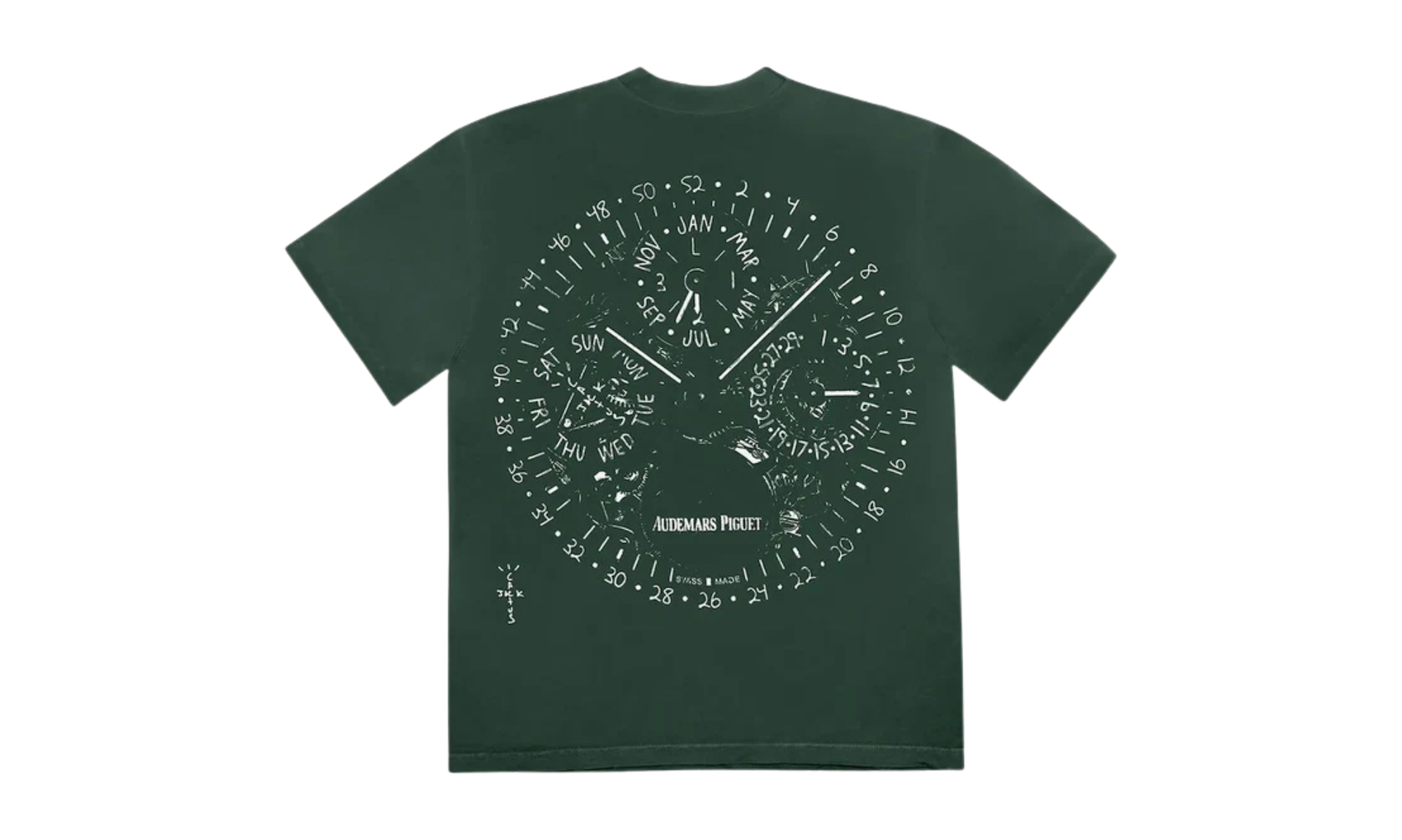 Travis Scott CJ x Audemars Piguet Watch Face Tee Green