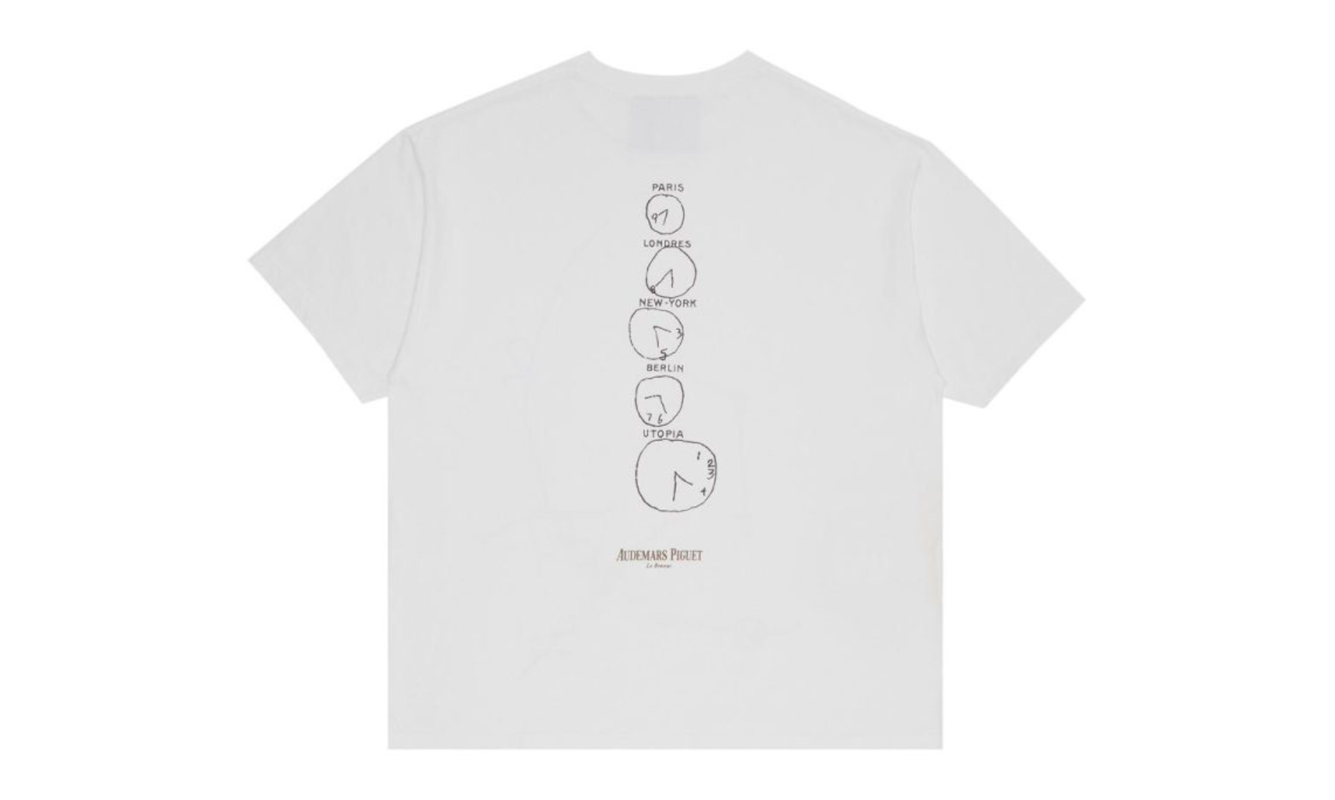 Travis Scott CJ x Audemars Piguet Time Zones Tee White