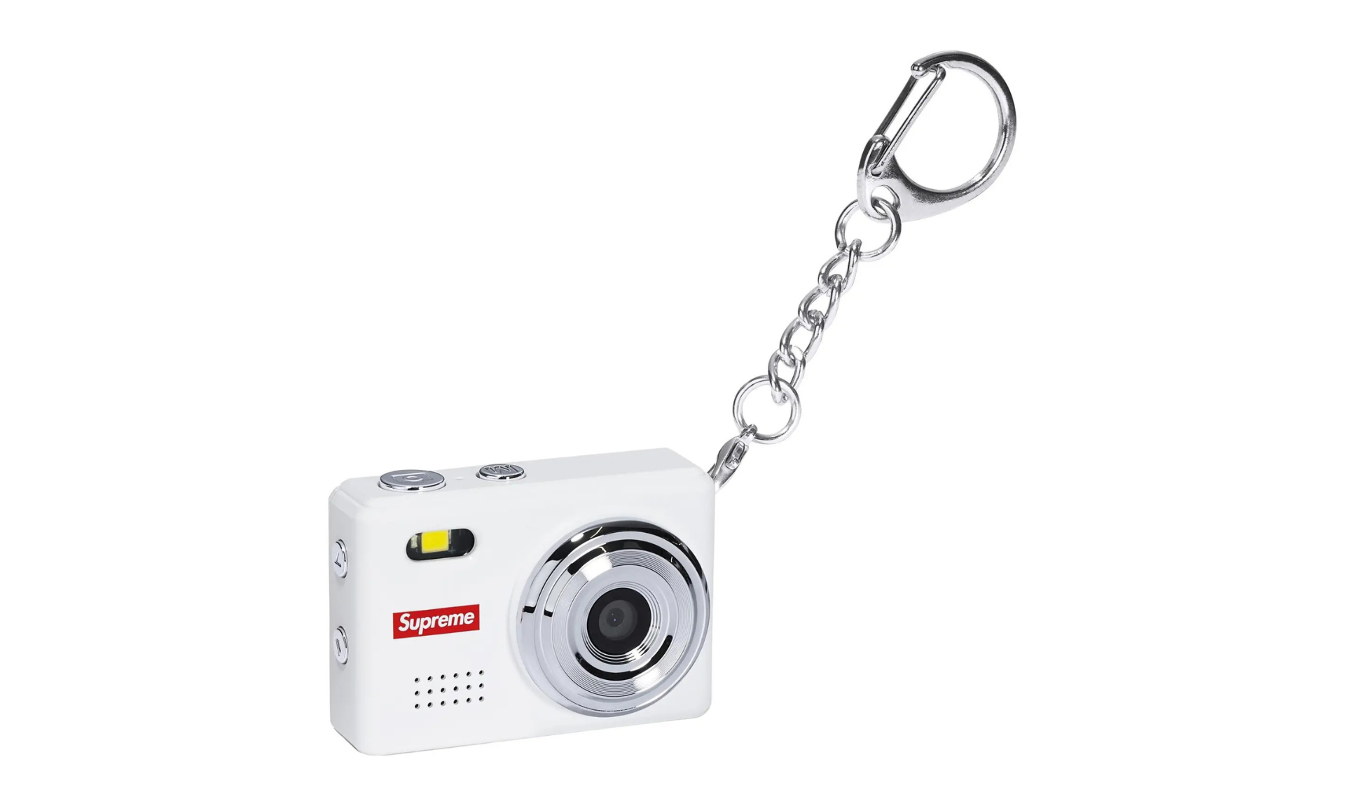 Supreme Digital Camera Keychain White | OVERCEZ