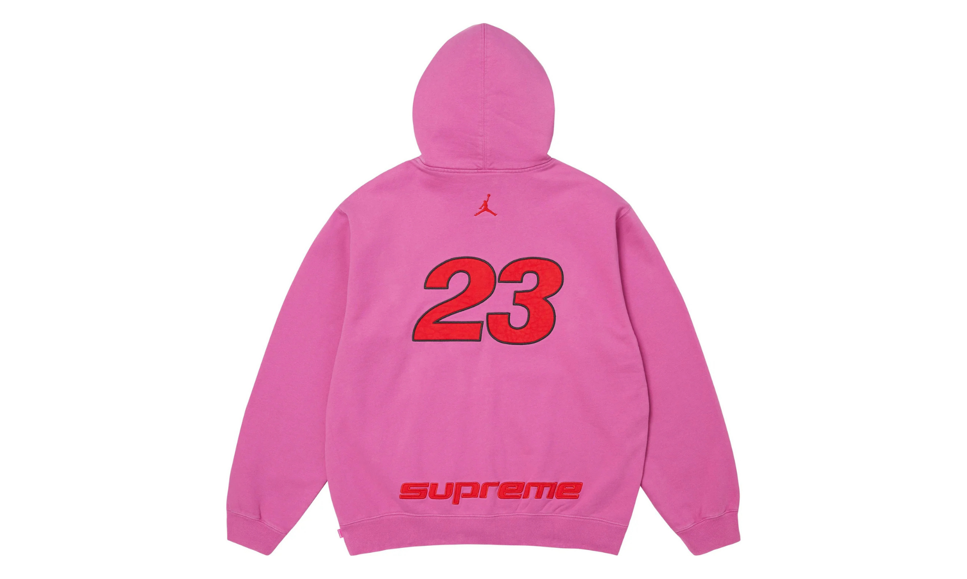 Supreme Jordan Zip Hooded Sweatshirt Pink