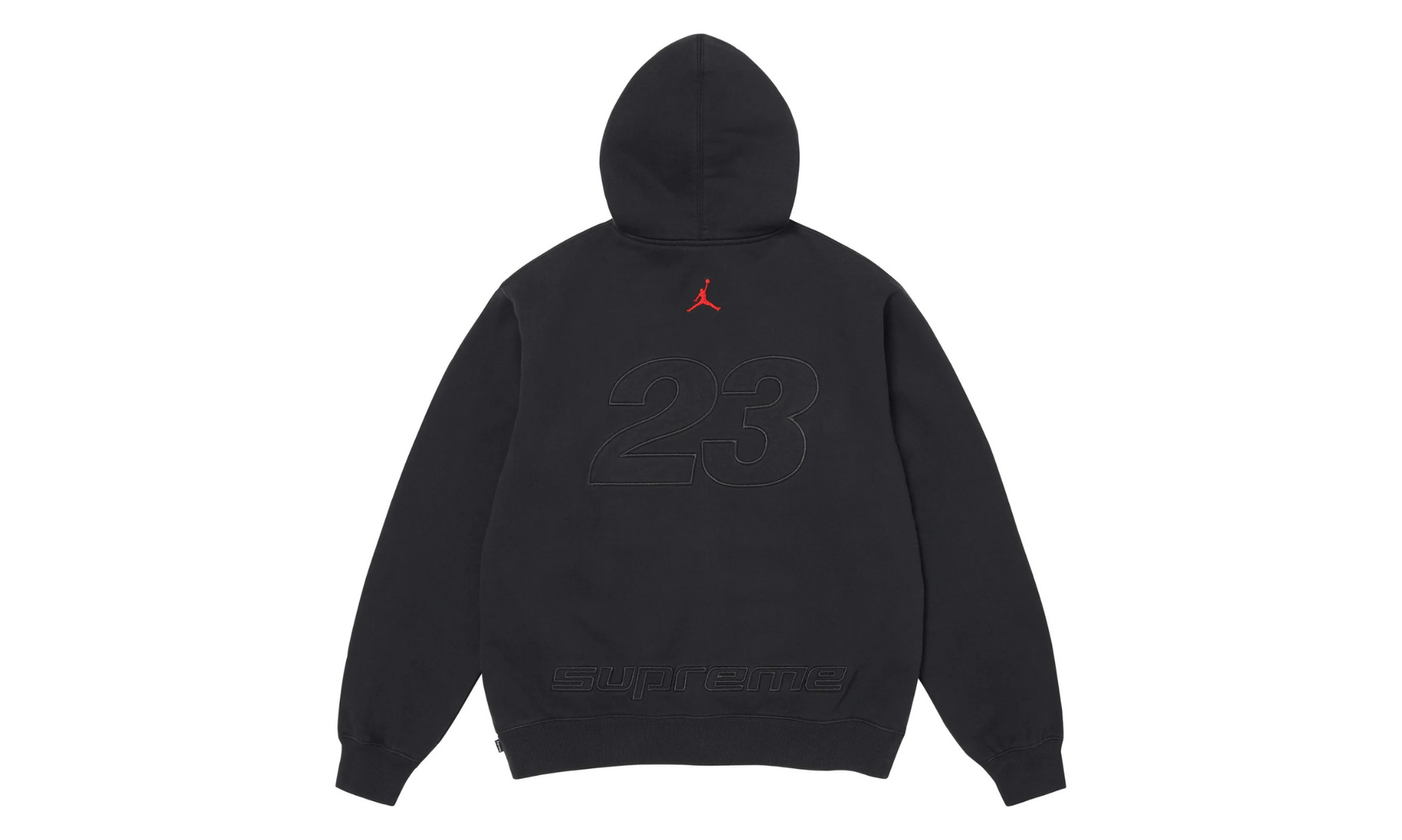 Supreme Jordan Zip Hooded Sweatshirt Black | OVERCEZ