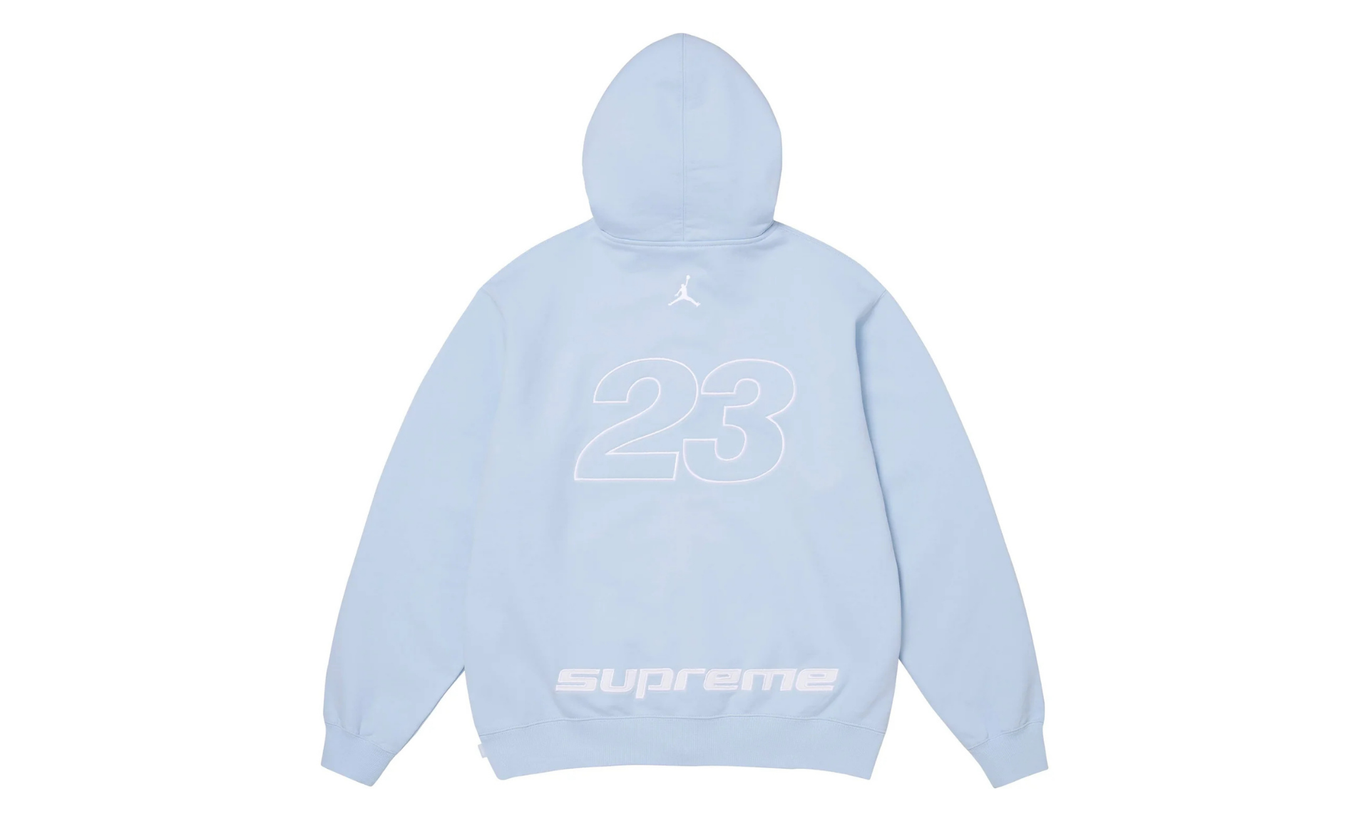 Supreme Jordan Zip Hooded Sweatshirt Light Blue | OVERCEZ