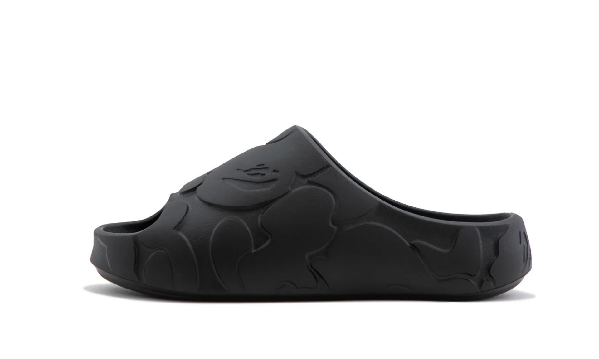 BAPE A Bathing Ape Slide Black Solid Camo | OVERCEZ