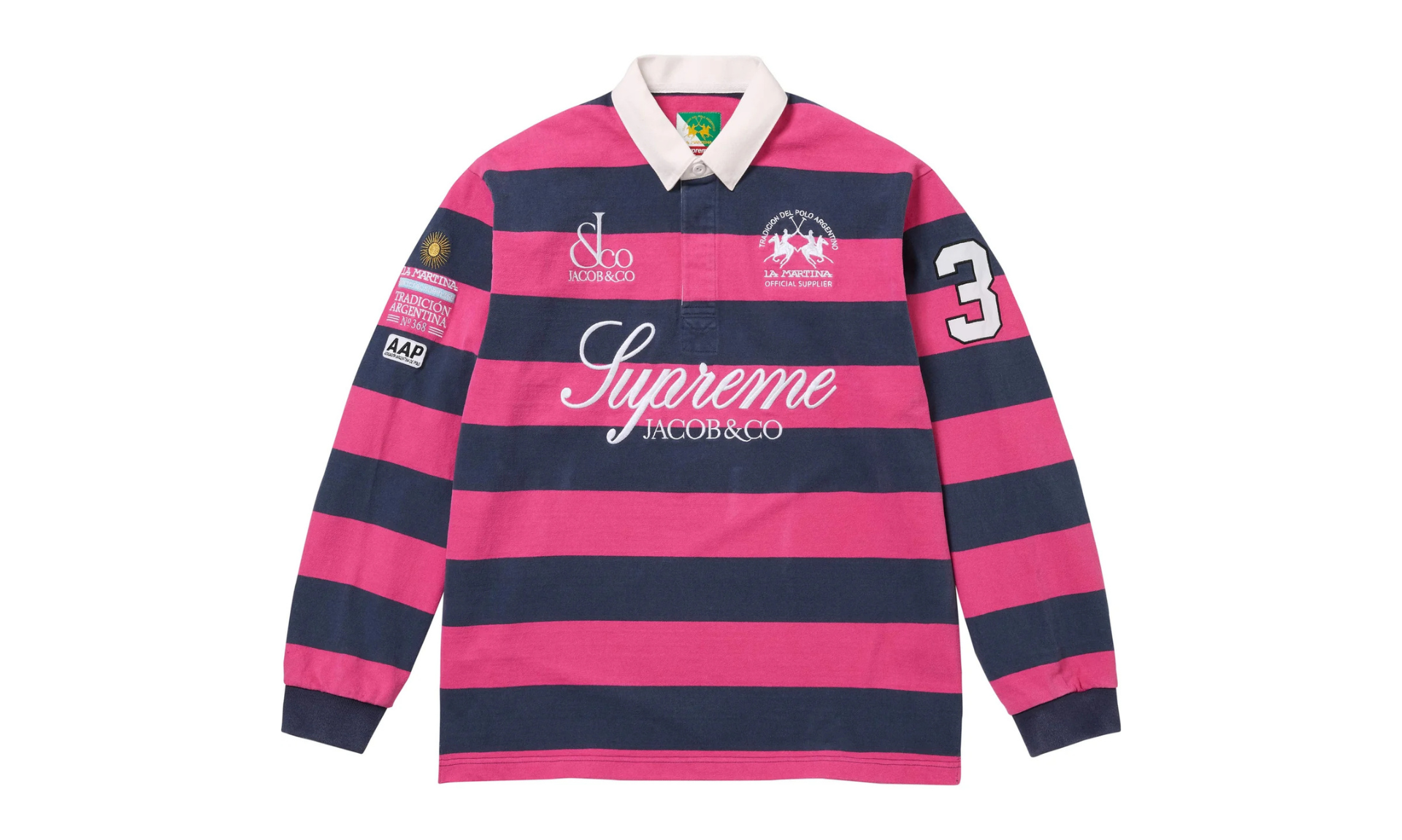 Supreme x La Martina x Jacob & Co Rugby Stripe