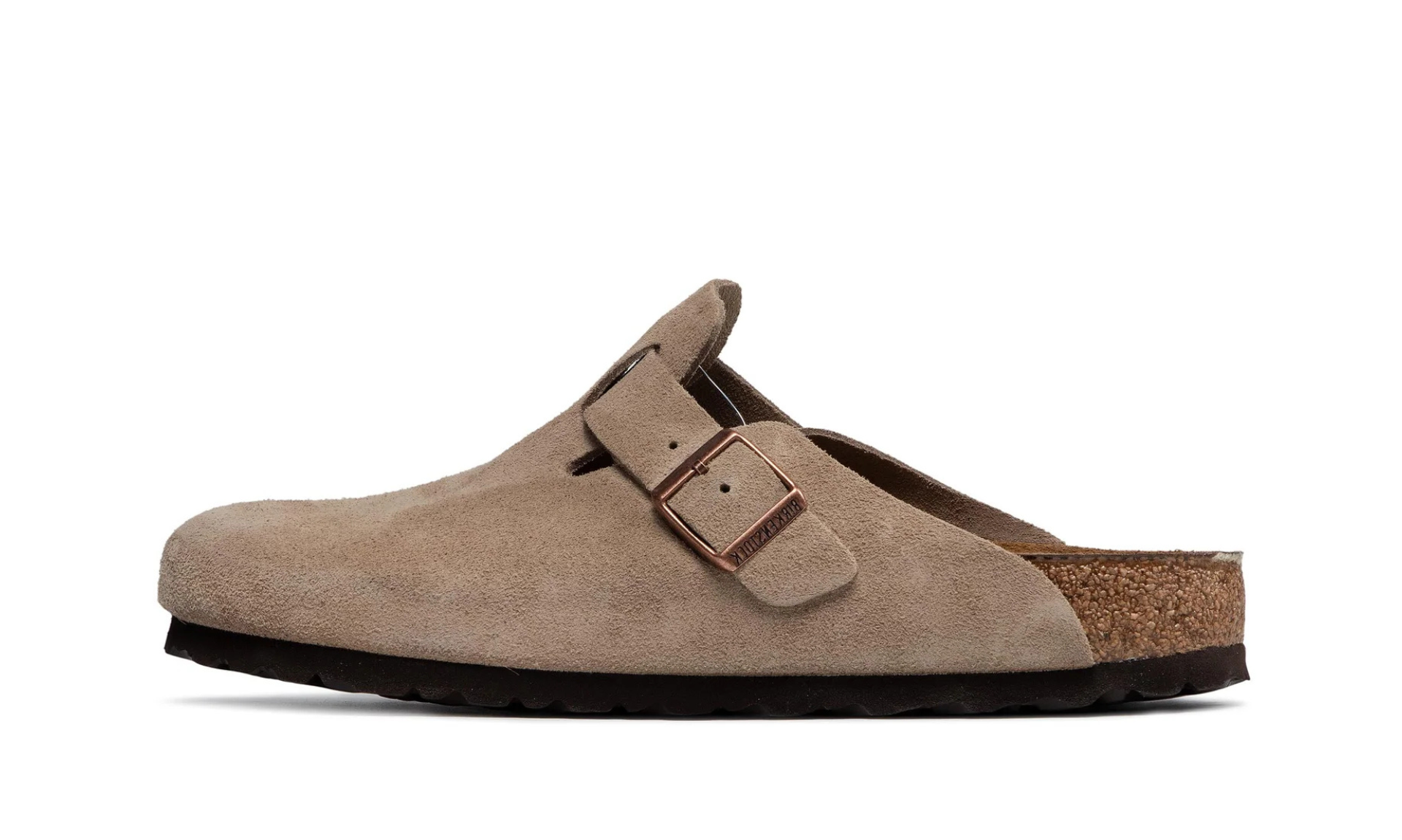 Birkenstock Boston Soft Footbed Suede Taupe