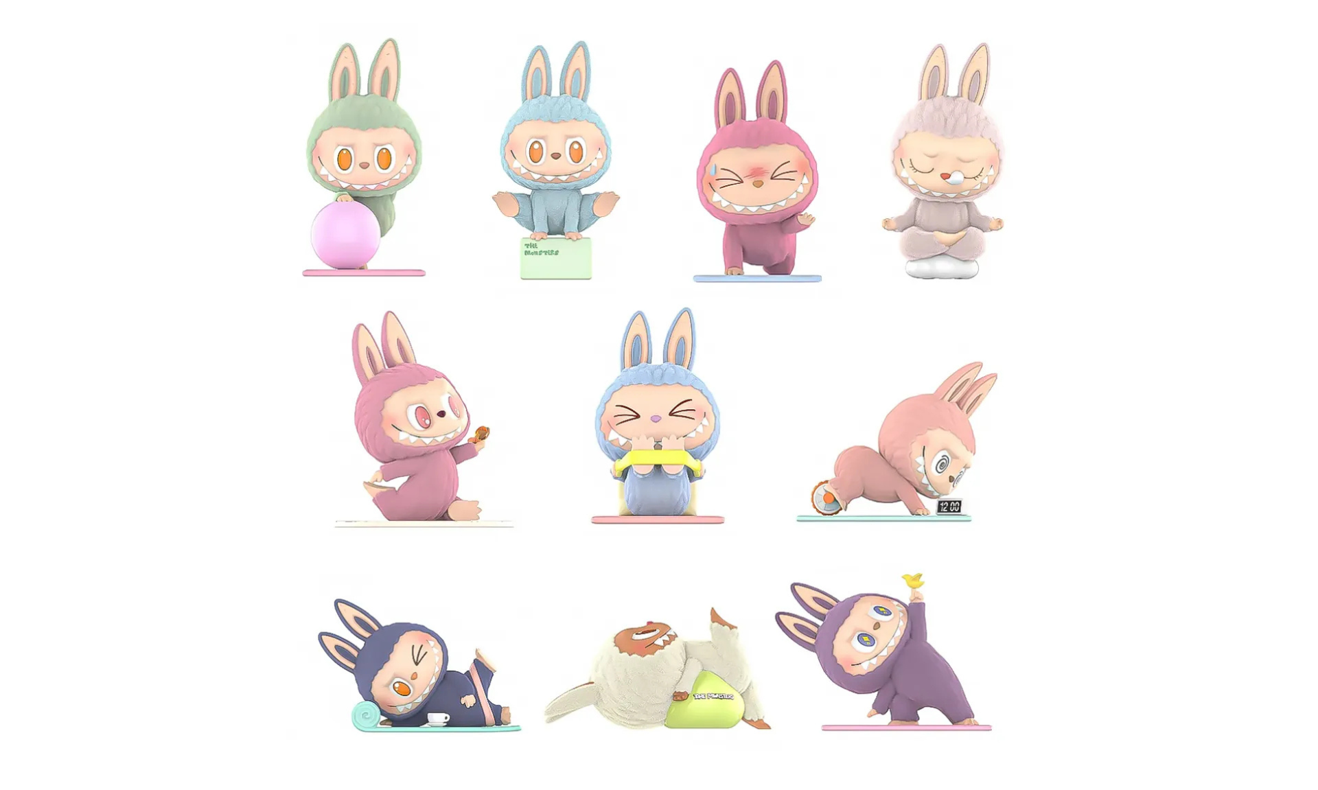 Pop Mart Labubu The Monsters Lazy Yoga Series Figures Sealed Case (BLINDBOX 1 szt.)