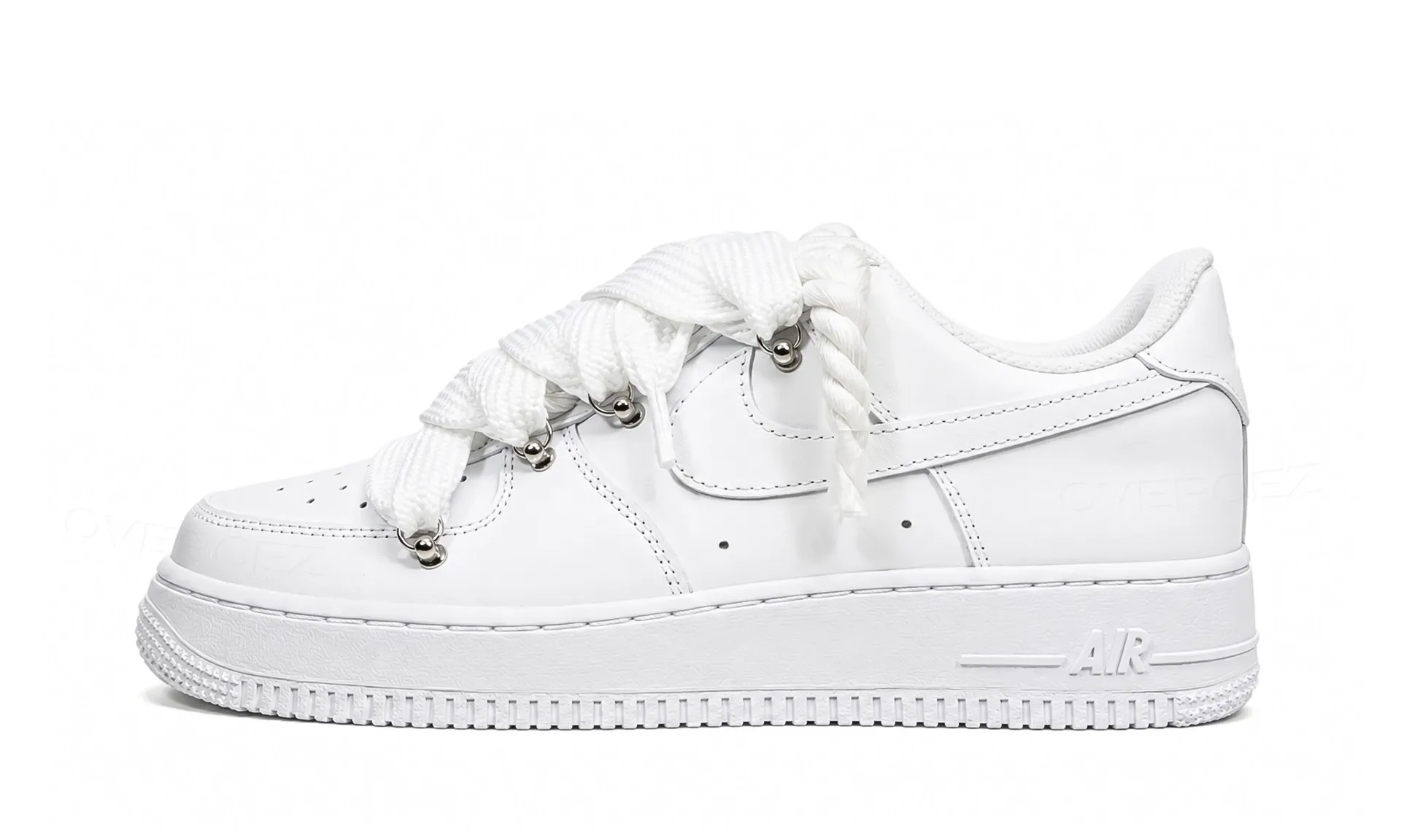 Nike Air Force 1 Low White Double Rope Laces White